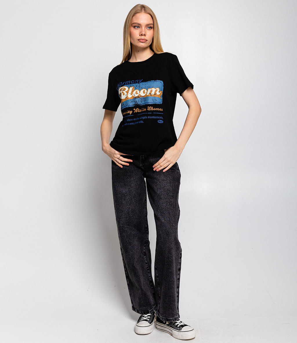 Футболка #КТ6696, чёрный