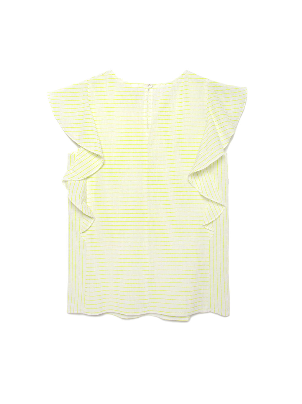 CONTE Блузка в полоску с широкими воланами LBL 1093 white-neo lime - Conte elegant фото 5