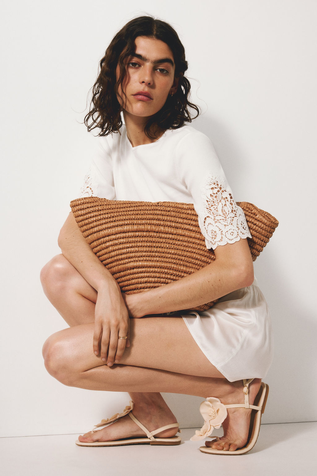 Top de canal? con inserciones de encaje - H&m фото 6