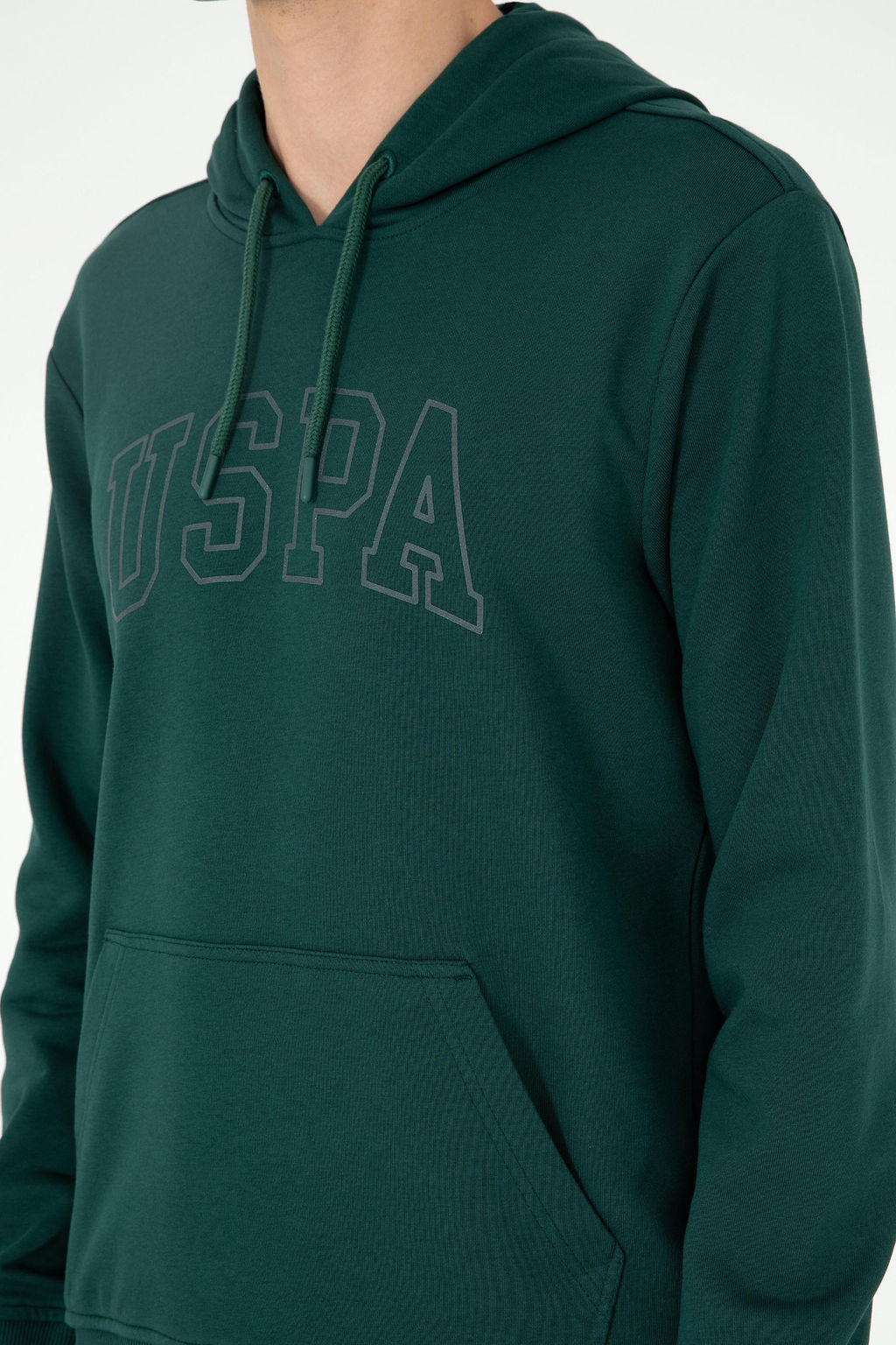 Мужской темно-зеленый базовый свитшот Неожиданная скидка в корзине - U.s. polo assn фото 7