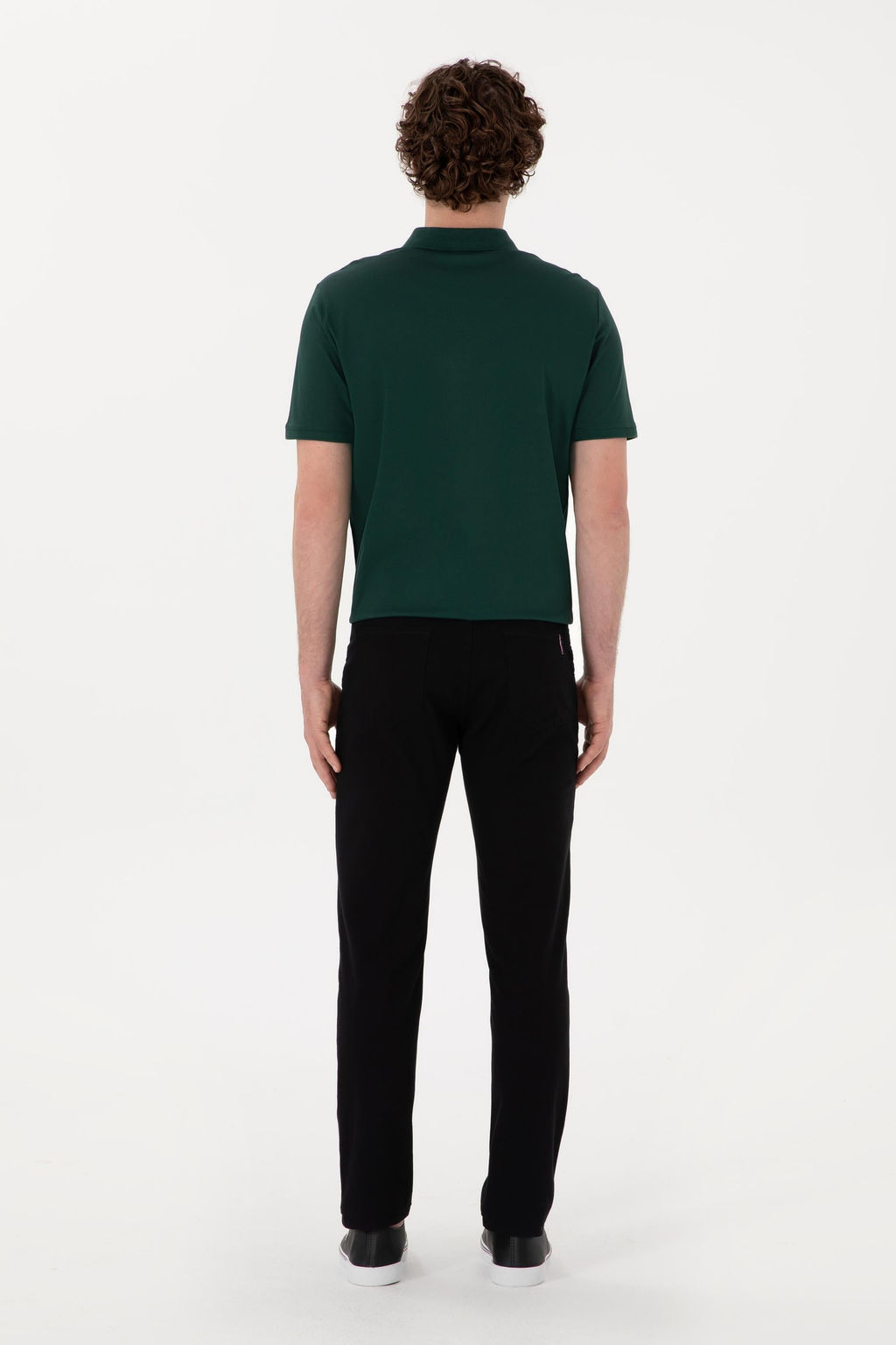Erkek Siyah Slim Fit Kanvas Pantolon