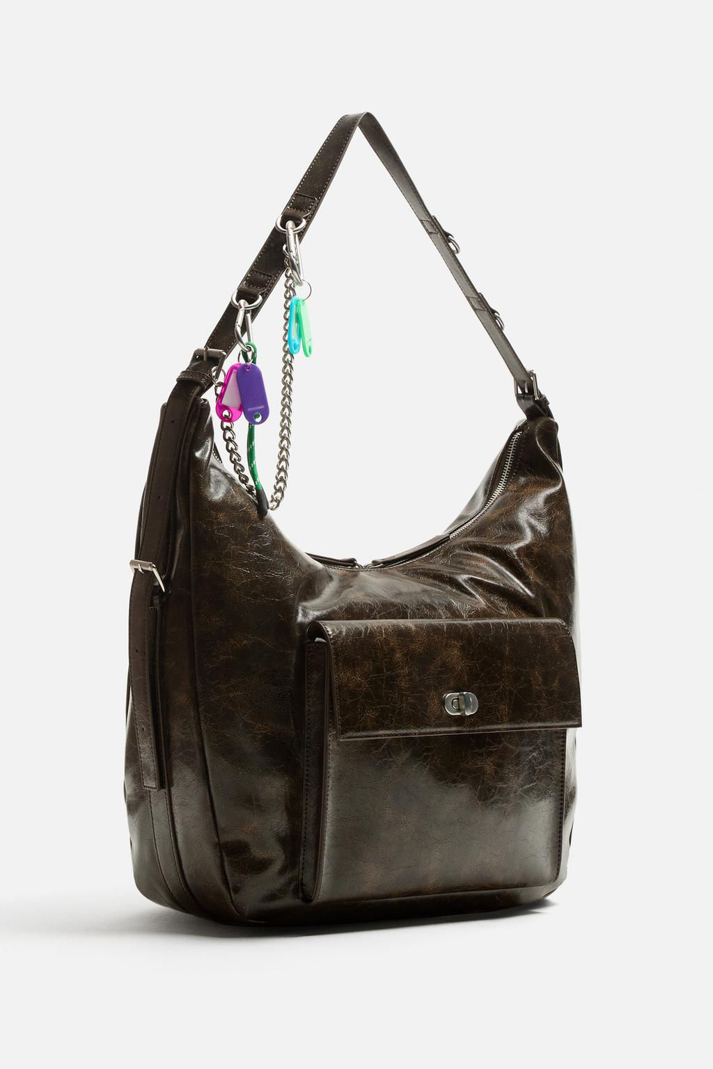 SHOULDER BAG WITH CHAINS - Zara фото 2