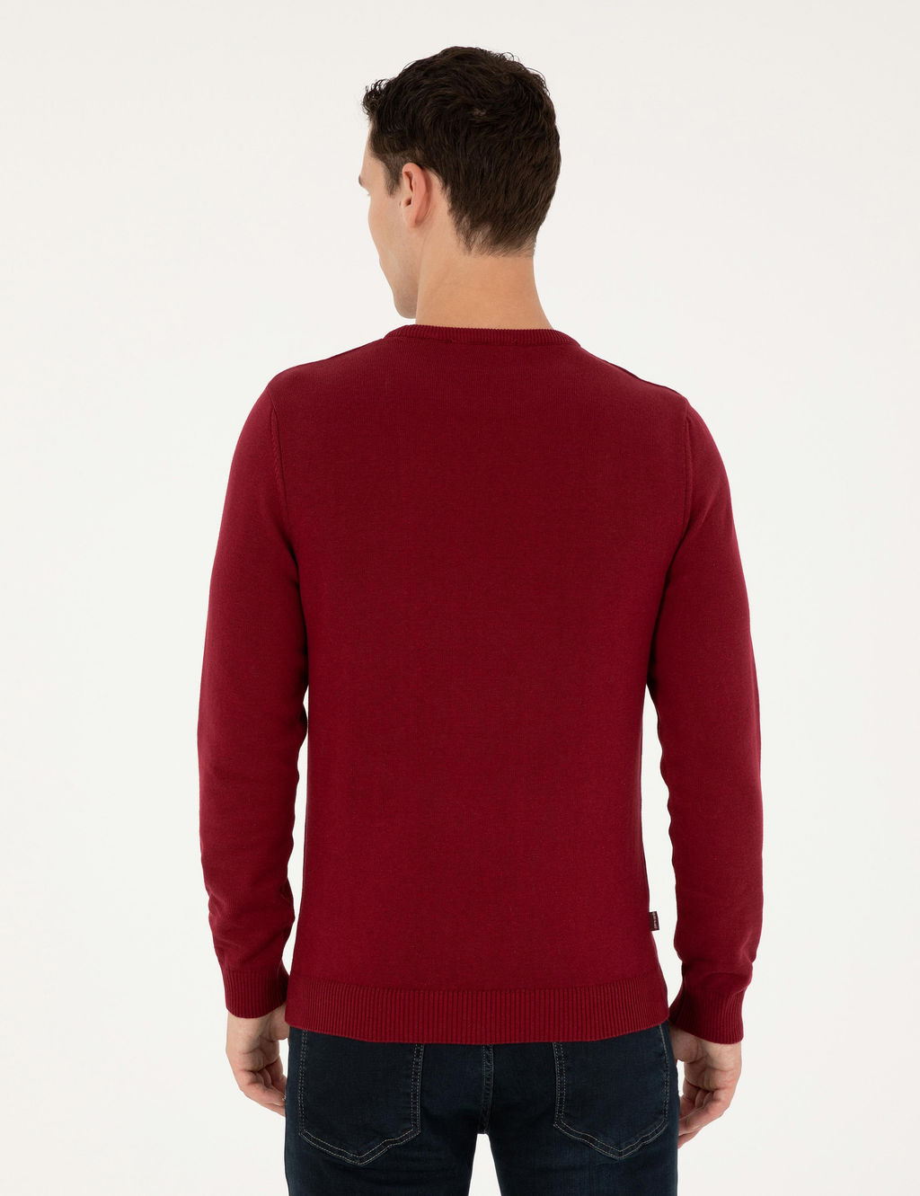 Vi_ne Slim Fit Bisiklet Yaka Basic Triko Kazak - Pierre cardin фото 5