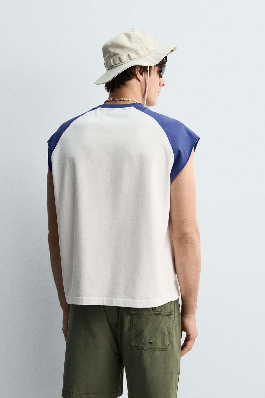 CAMISETA TANK COLOR BLOCK / Blanco