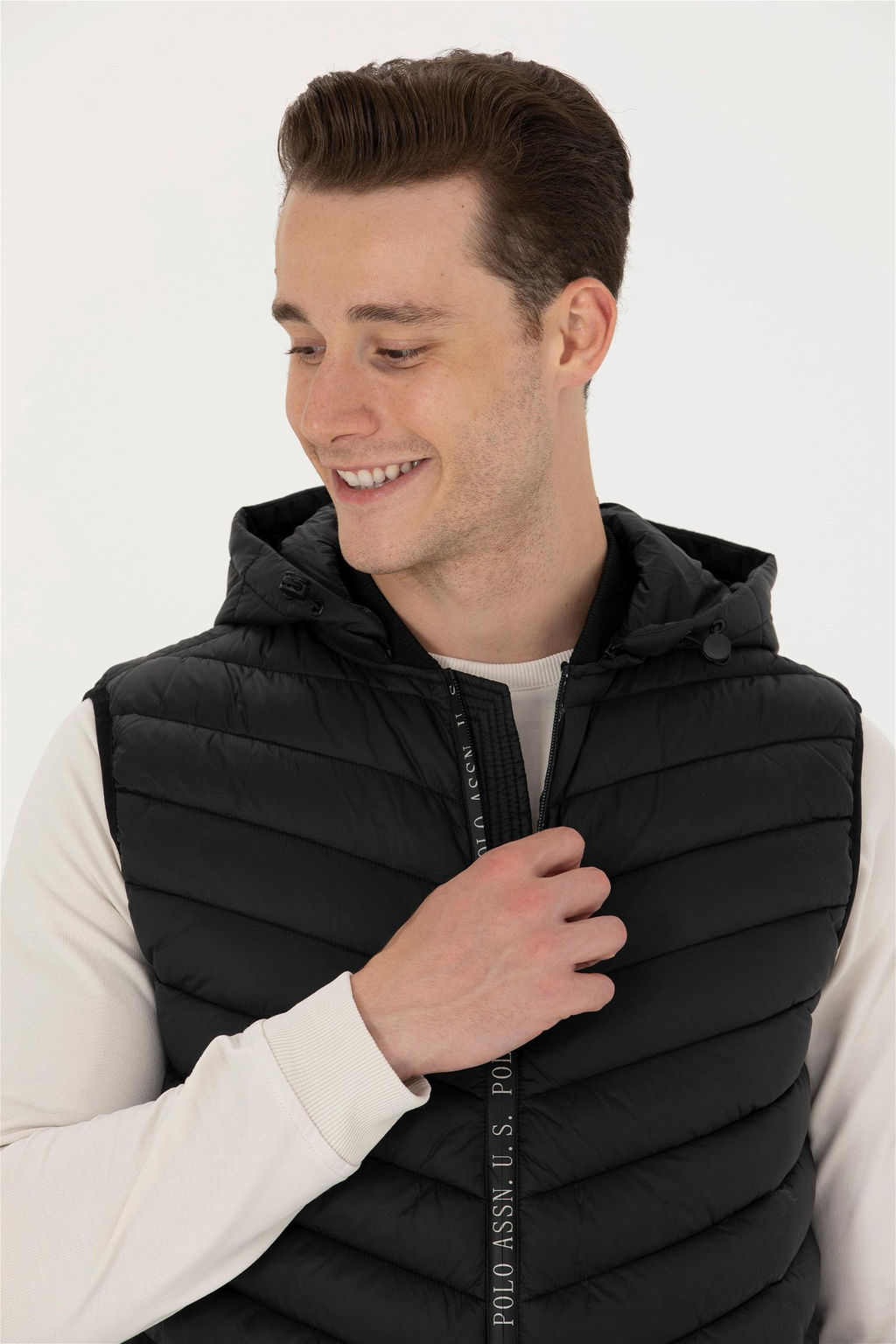 Мужской черный жилет Неожиданная скидка в корзине - U.s. polo assn фото 2