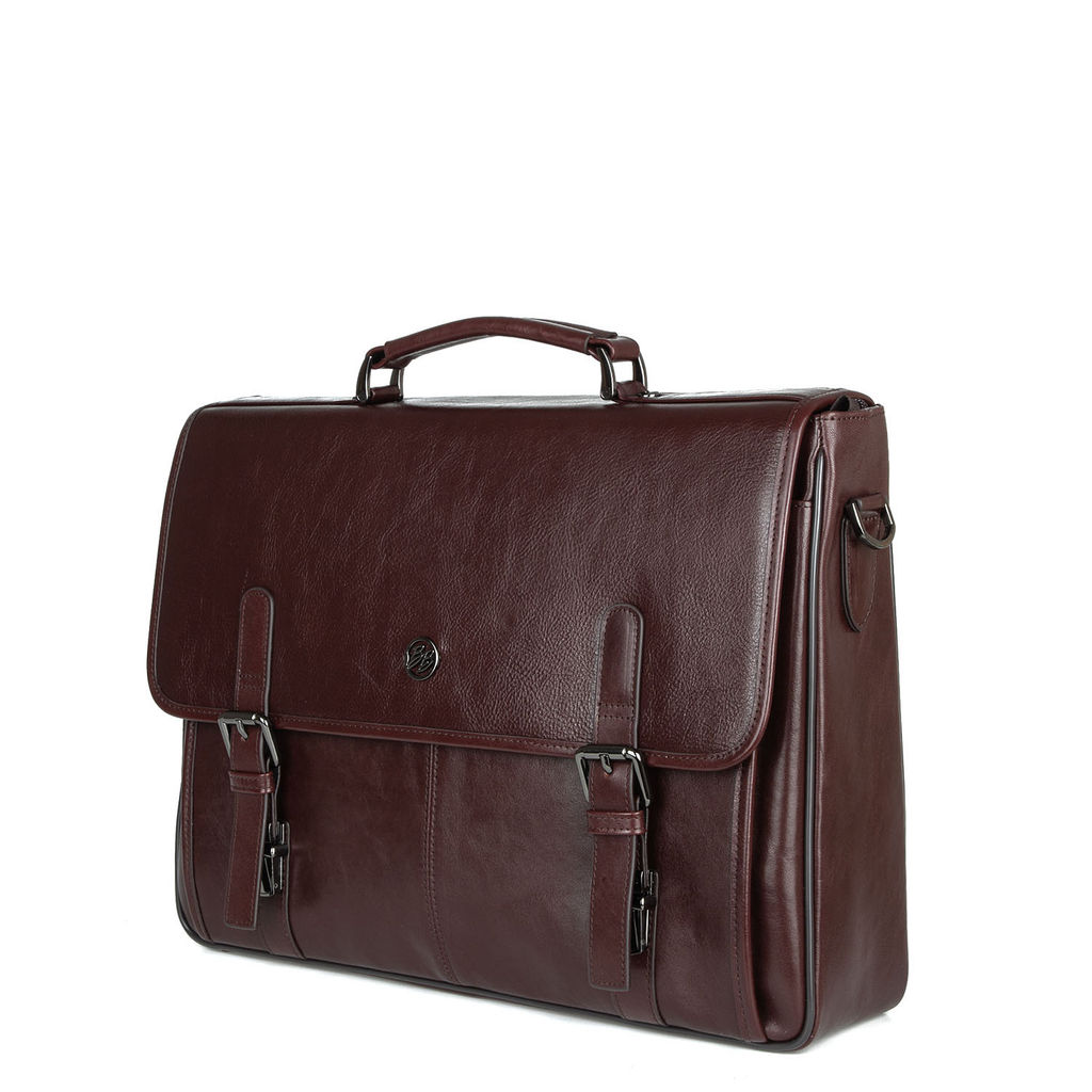 Мужской кожаный портфель - Barcelo biagi фото 2
