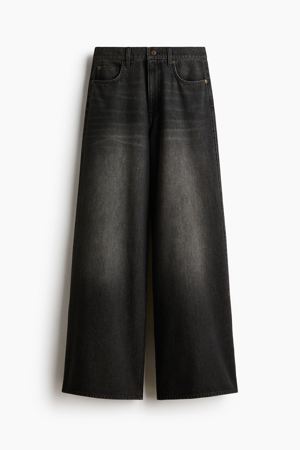 Super Wide High Waist Jeans - H&m фото 7