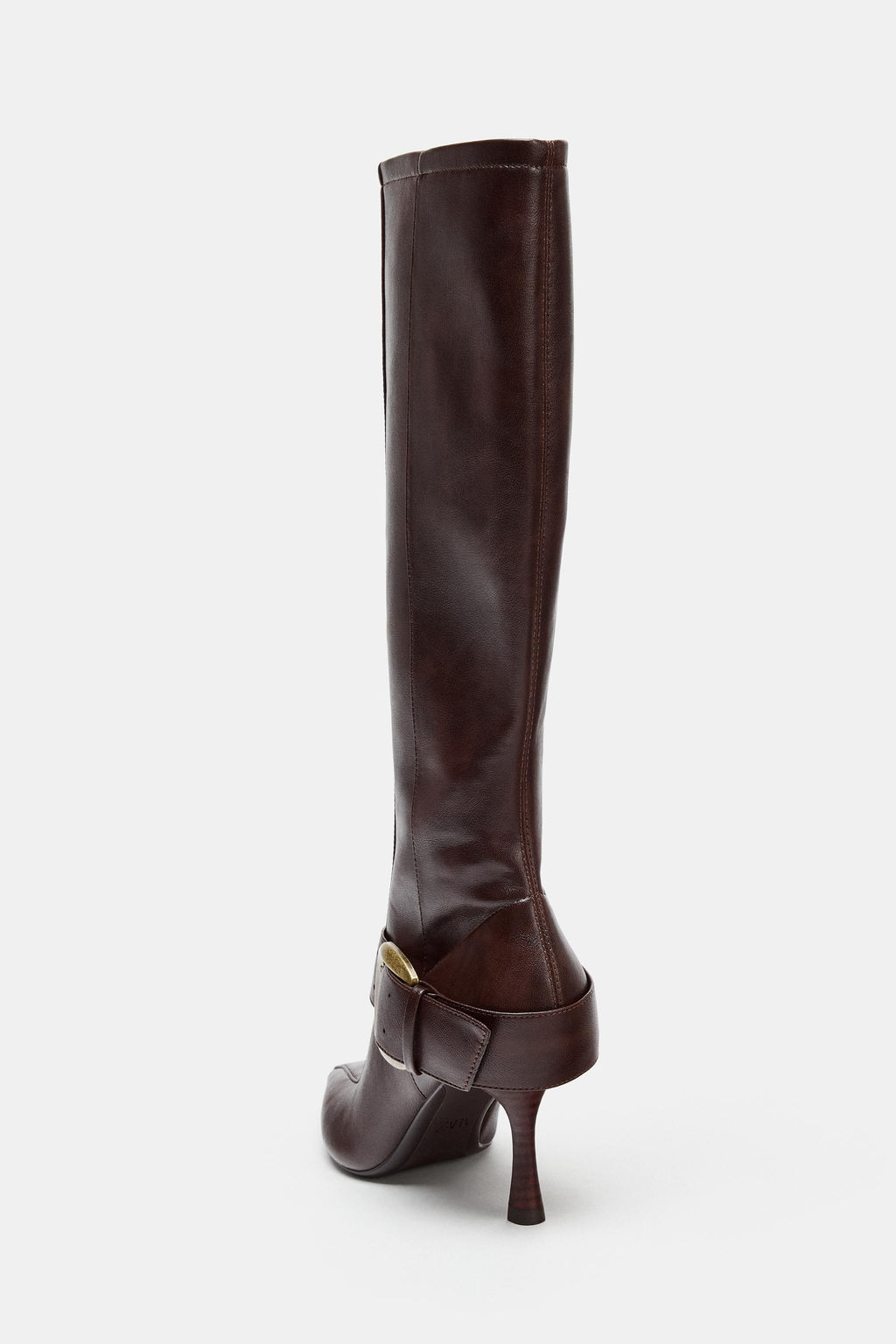 HIGH-HEEL BOOTS WITH METAL BUCKLE - Zara фото 12