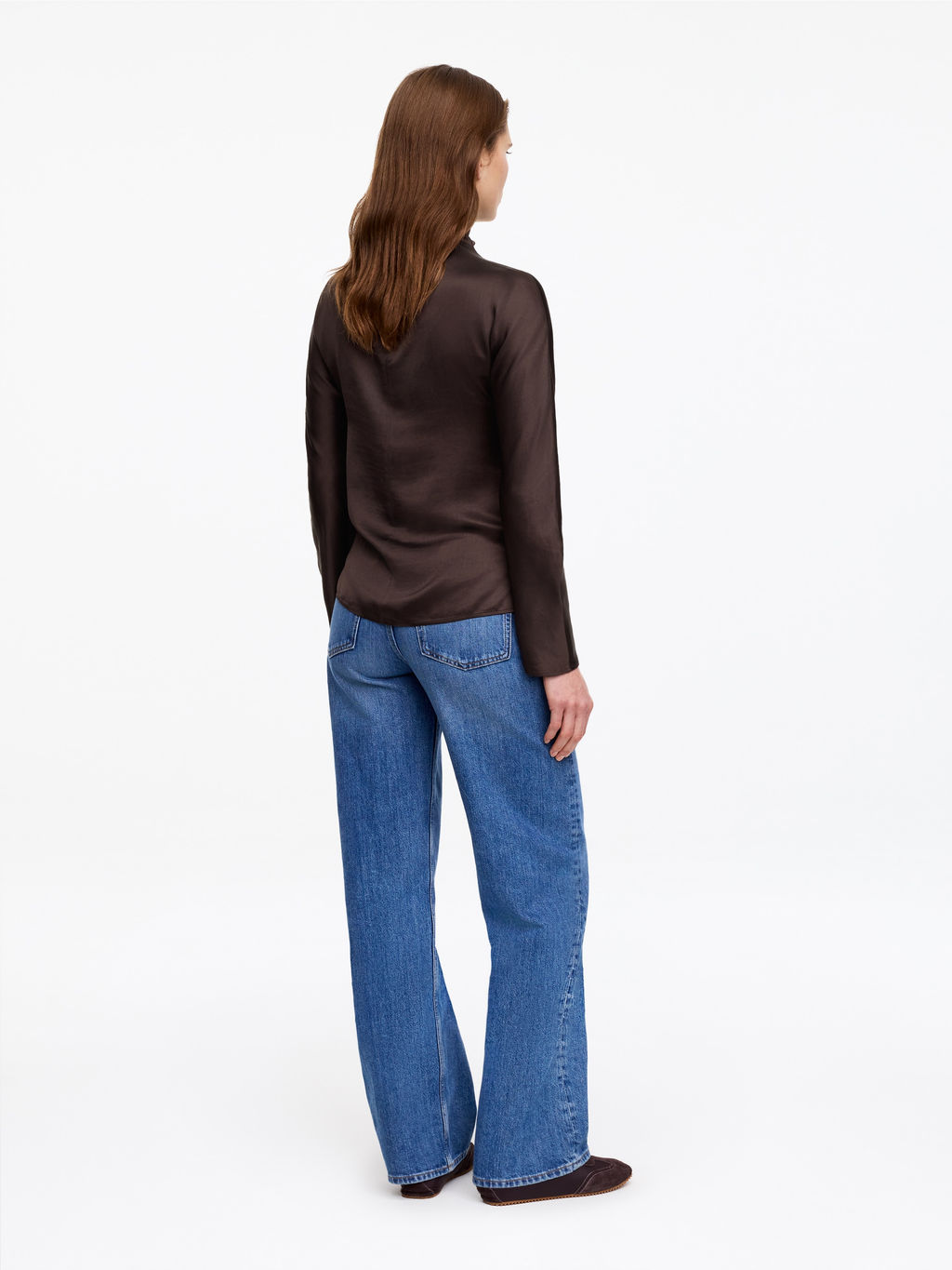 Top de sat?n con cuello alzado - H&m фото 3