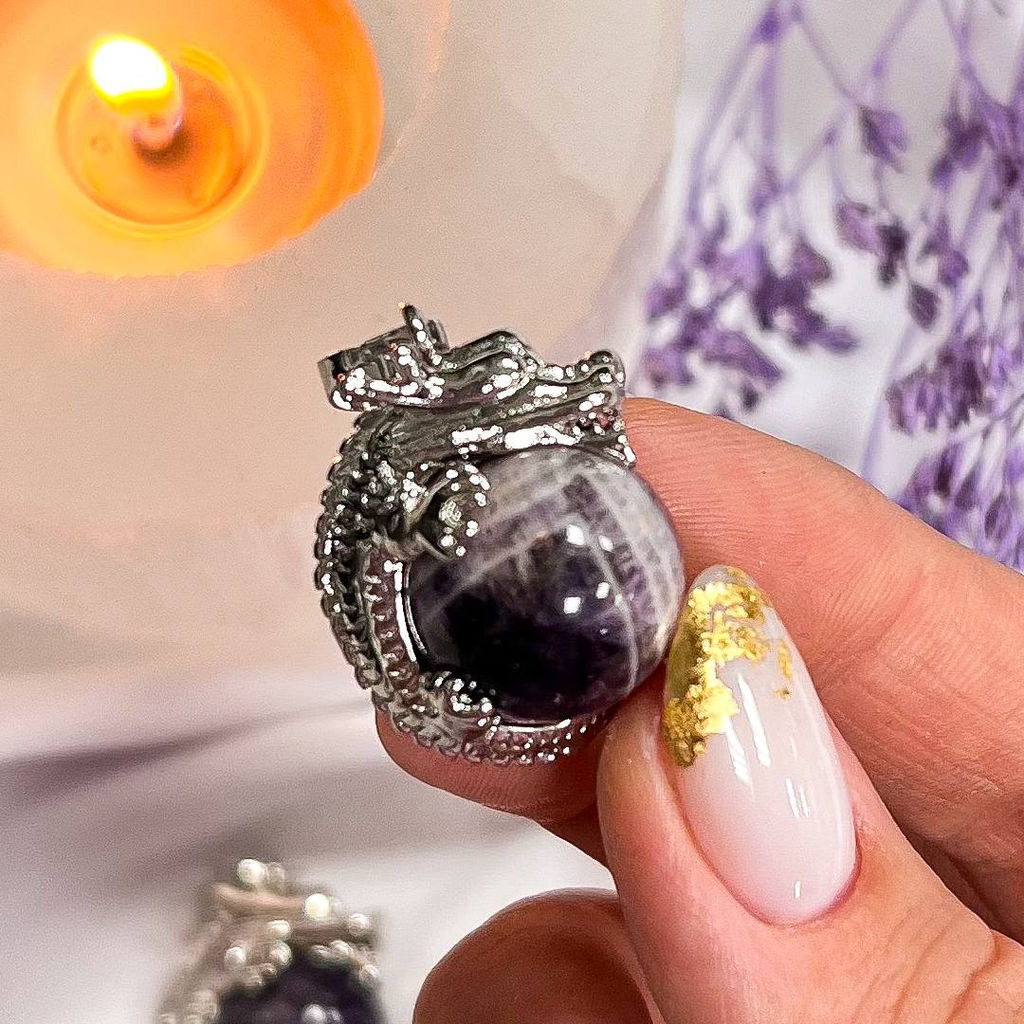 Кулон Дракон с Аметистом - Радуга самоцветов фото 3