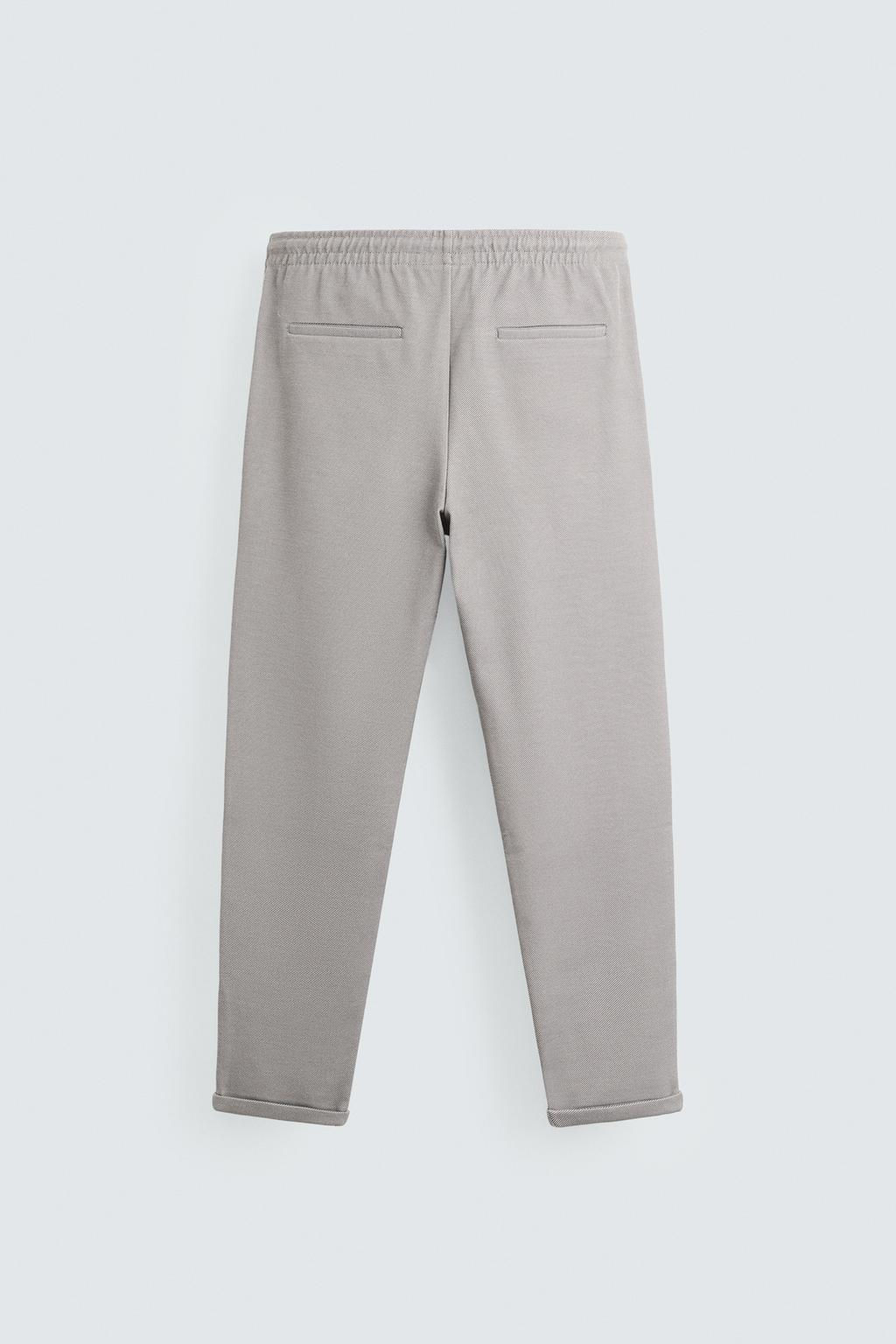EASY CARE JOGGER WAIST TROUSERS - Zara фото 60