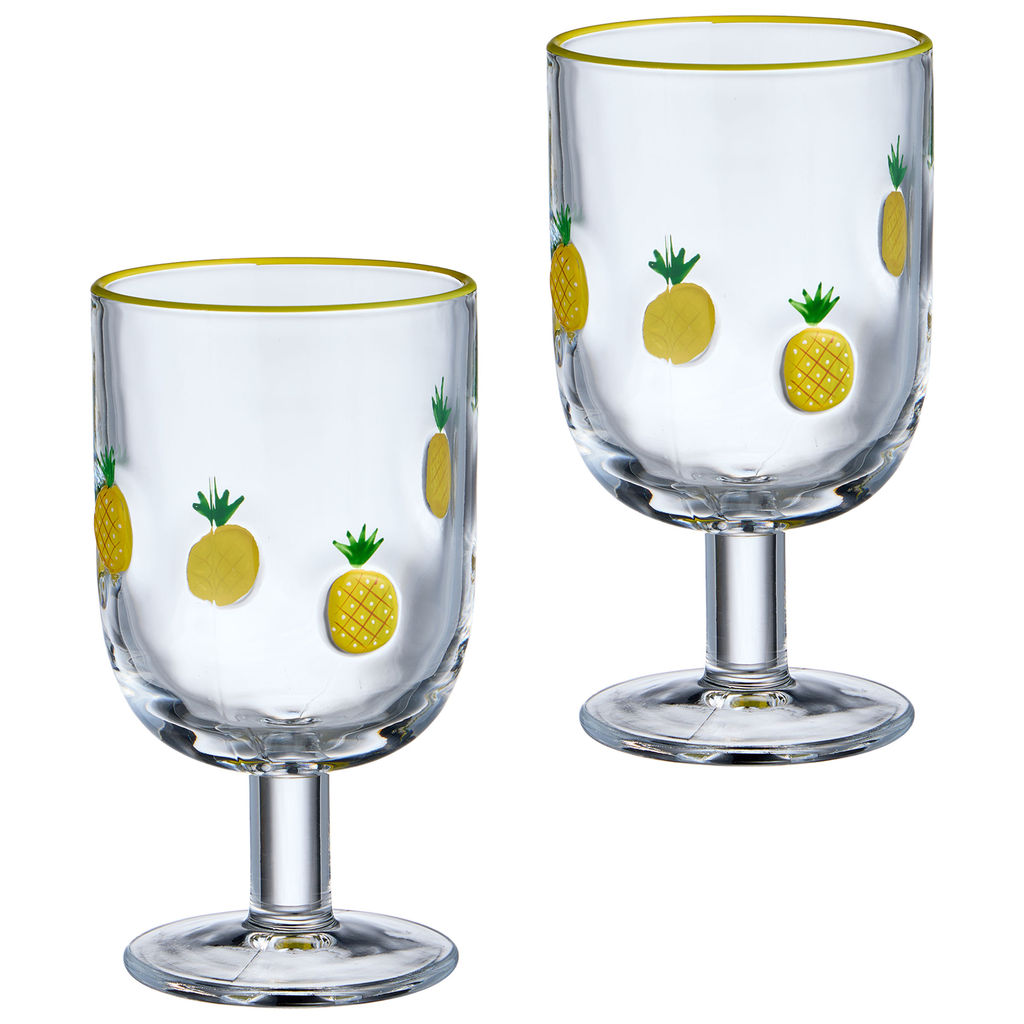 НАБОР БОКАЛОВ ДЛЯ ВИНА FRUITY PINEAPPLE ИЗ 2 ШТ. 350 МЛ