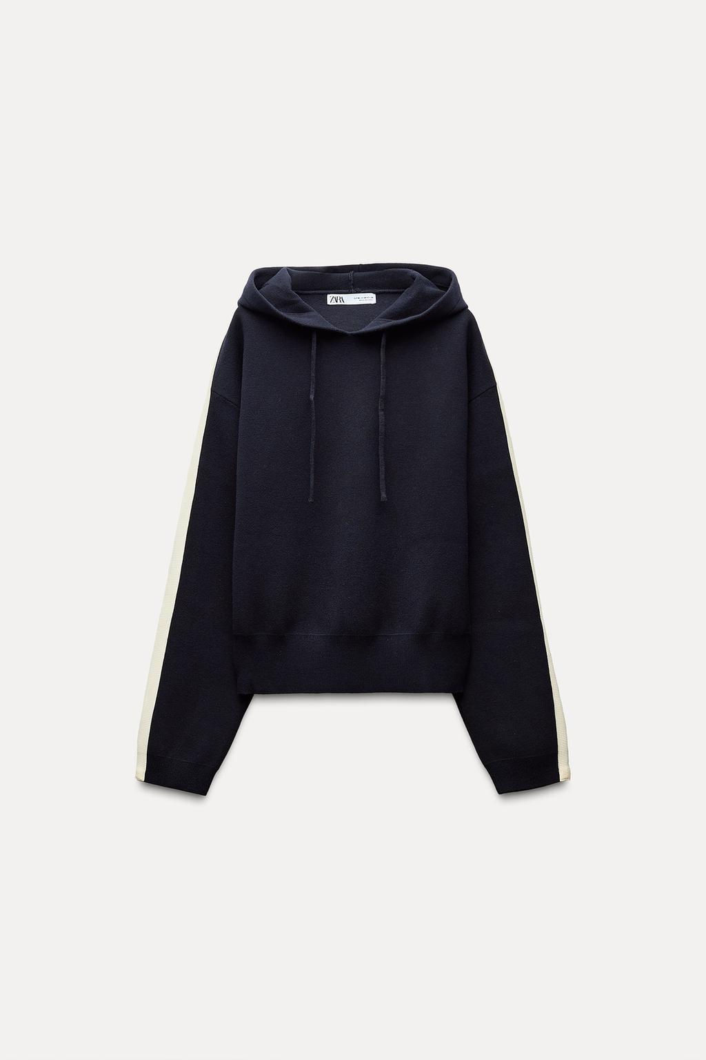 KNIT SWEATSHIRT WITH SIDE STRIPE - Zara фото 3