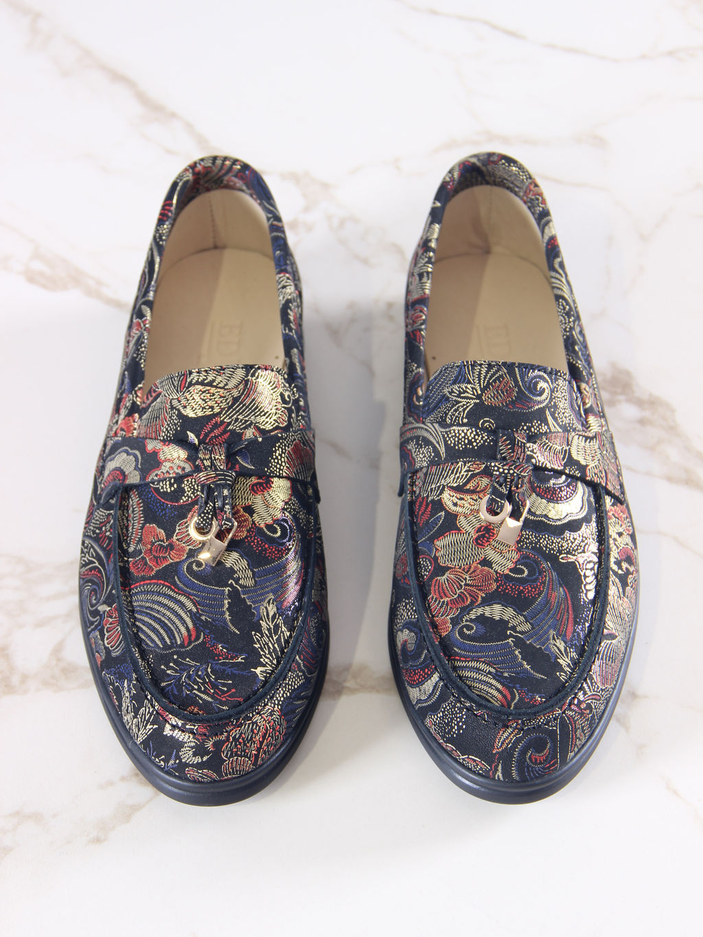 Лоферы EDART 170.2614 bl. Черный феникс фото 2