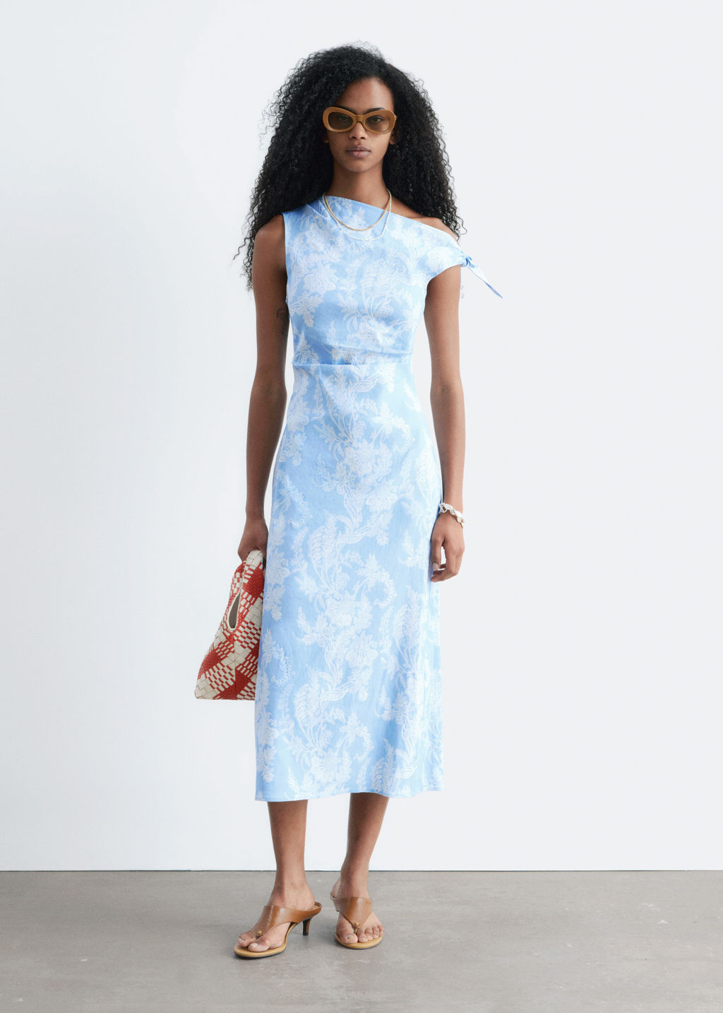 Vestido midi asim?trico con estampado paisley - H&m фото 9