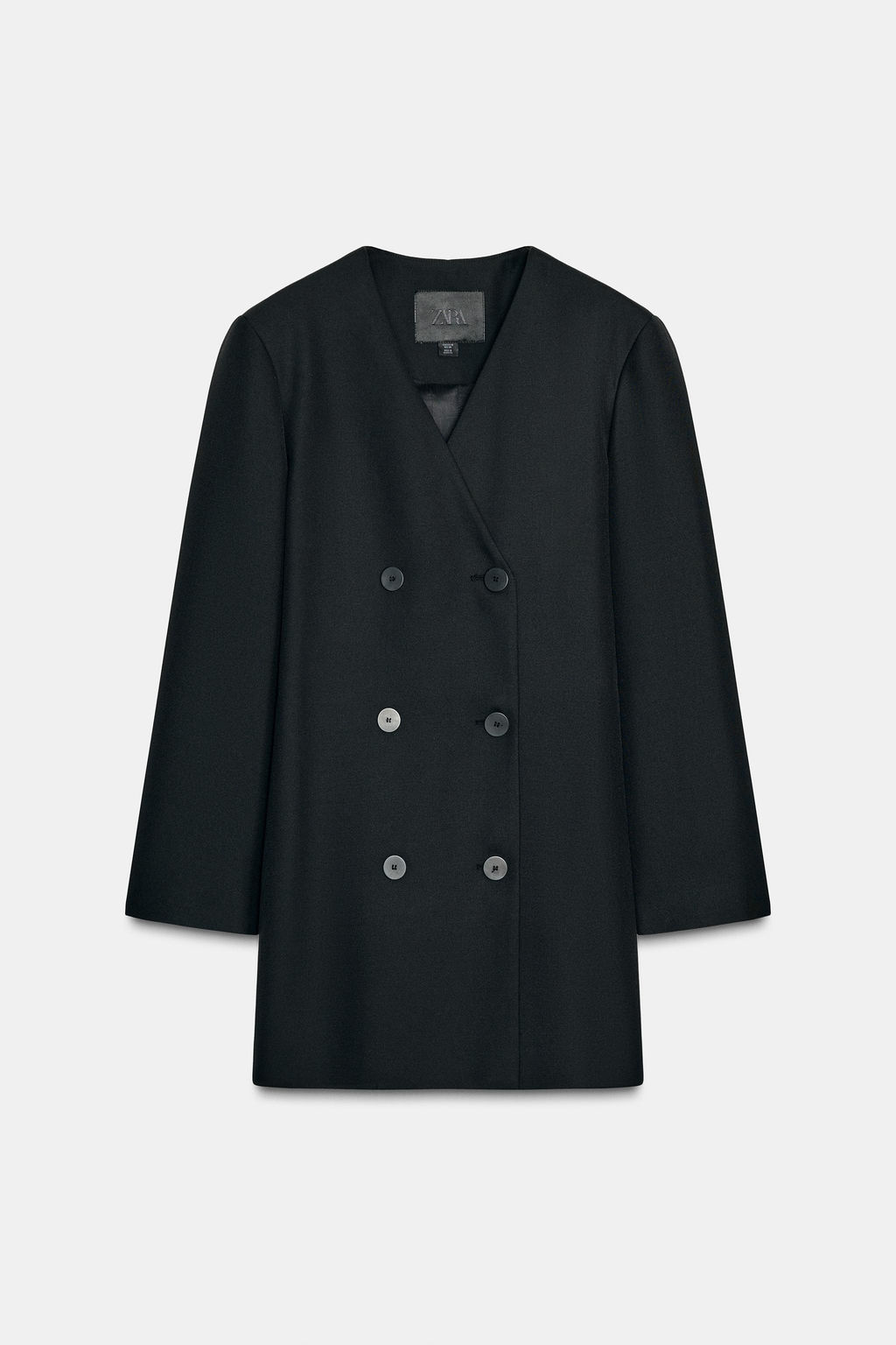 ZW COLLECTION DOUBLE-BREASTED BLAZER DRESS - Zara фото 5