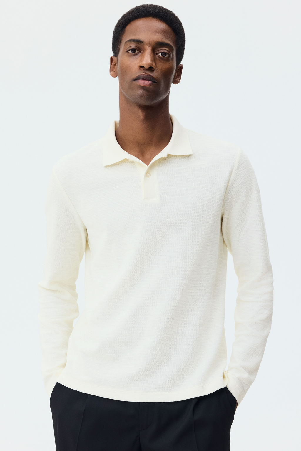 Polo de manga larga Slim Fit - H&m фото 2