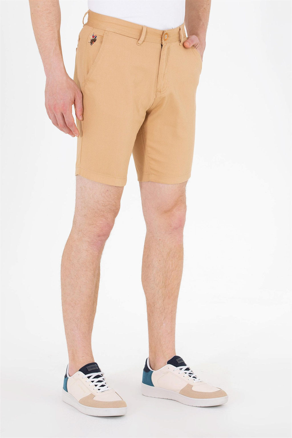 Мужские верблюжьи шорты-бермуды - U.s. polo assn фото 9