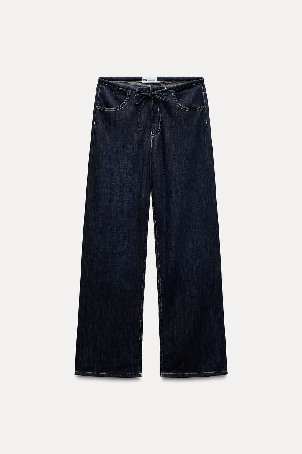 TRF JEANS WITH TIE - Zara фото 2