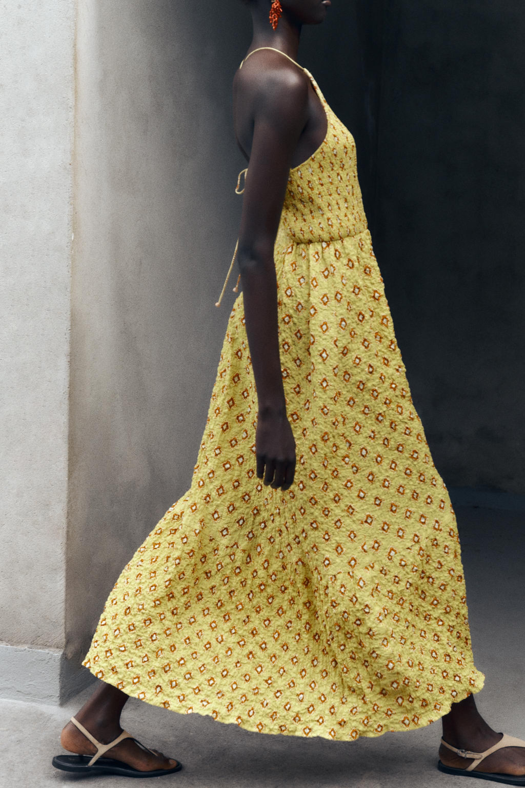 PRINTED MIDI DRESS - Zara фото 17