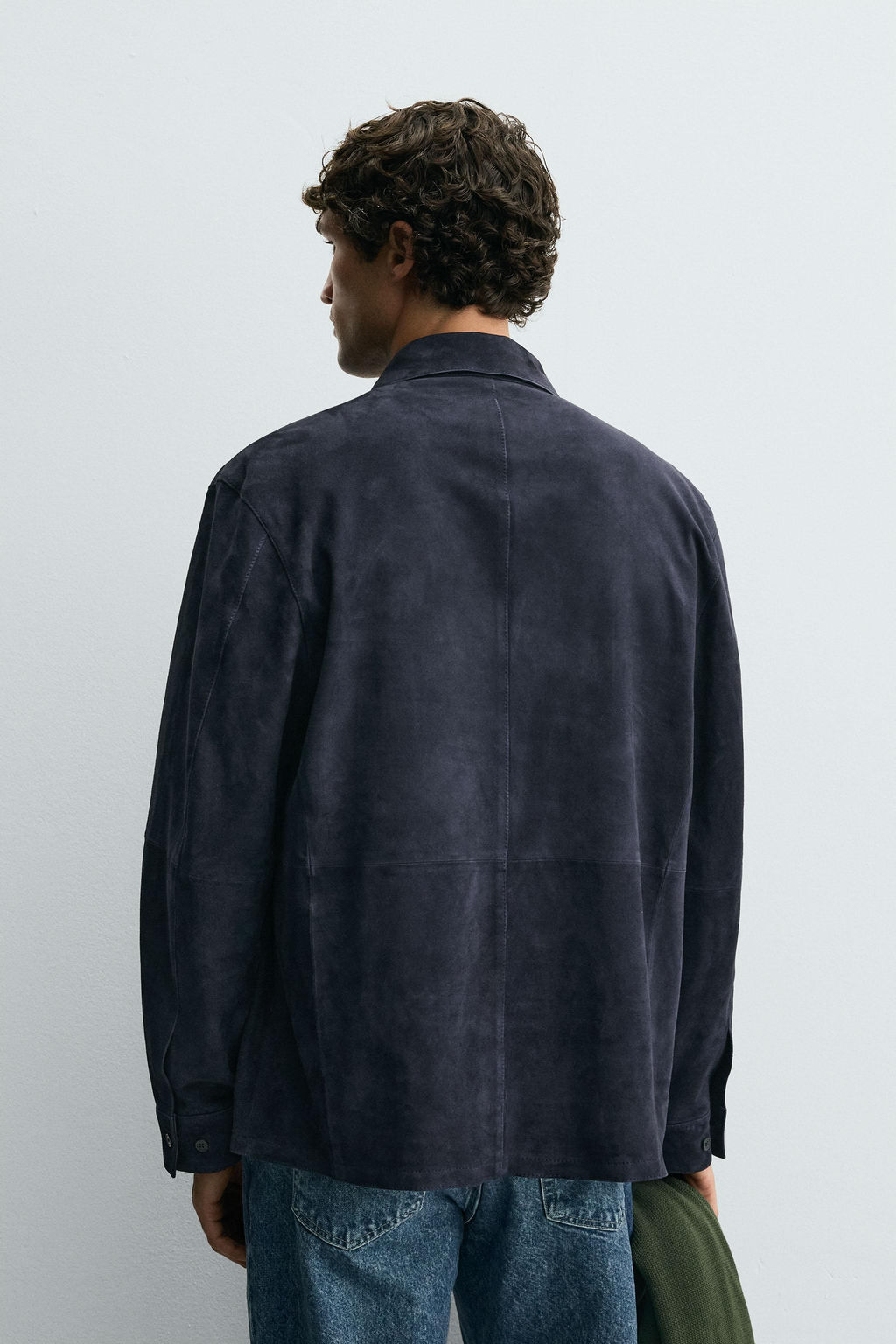 SUEDE LEATHER OVERSHIRT - Zara фото 3