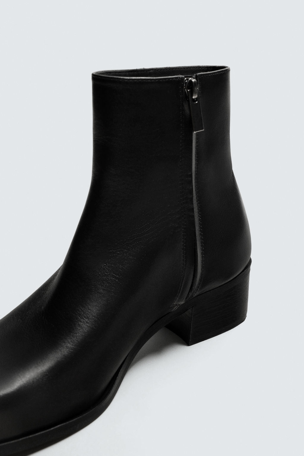 LEATHER HEELED BOOTS - Zara фото 6