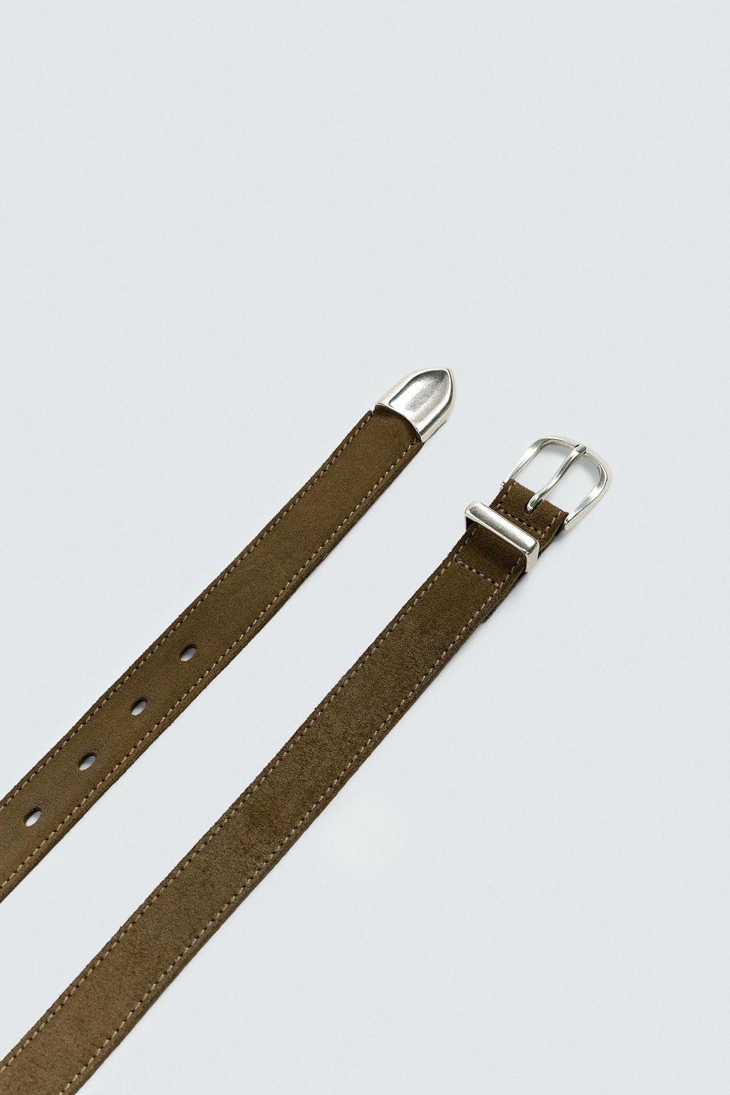 LIMITED EDITION SUEDE LEATHER BELT - Zara фото 8