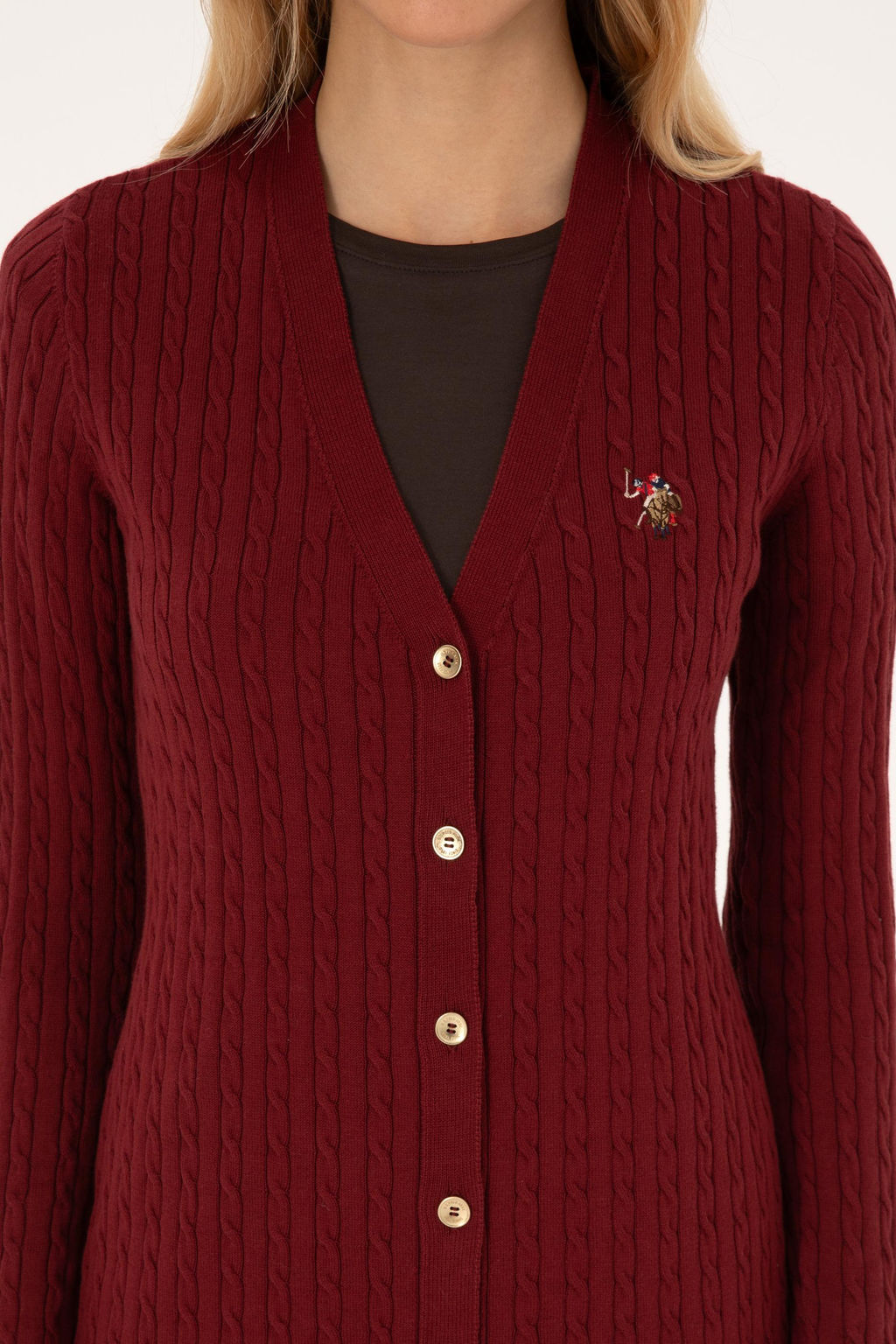 Kad_n Bordo Basic Triko H_rka - U.s. polo assn фото 6