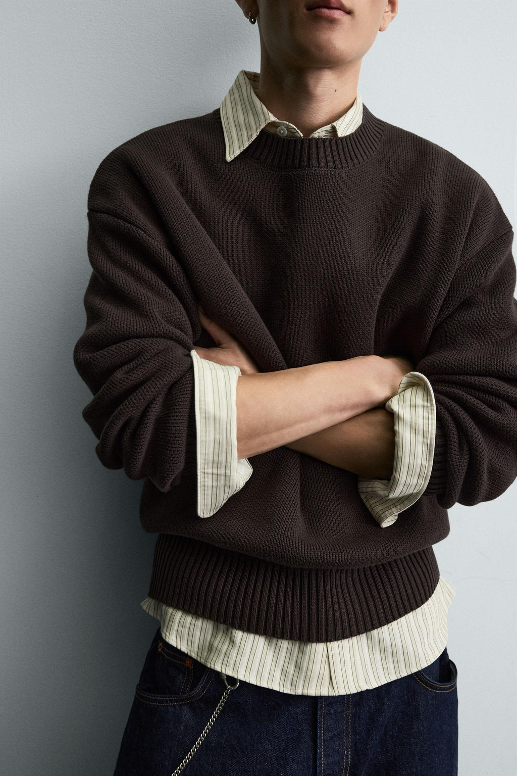 COTTON TEXTURE SWEATER - Zara фото 5