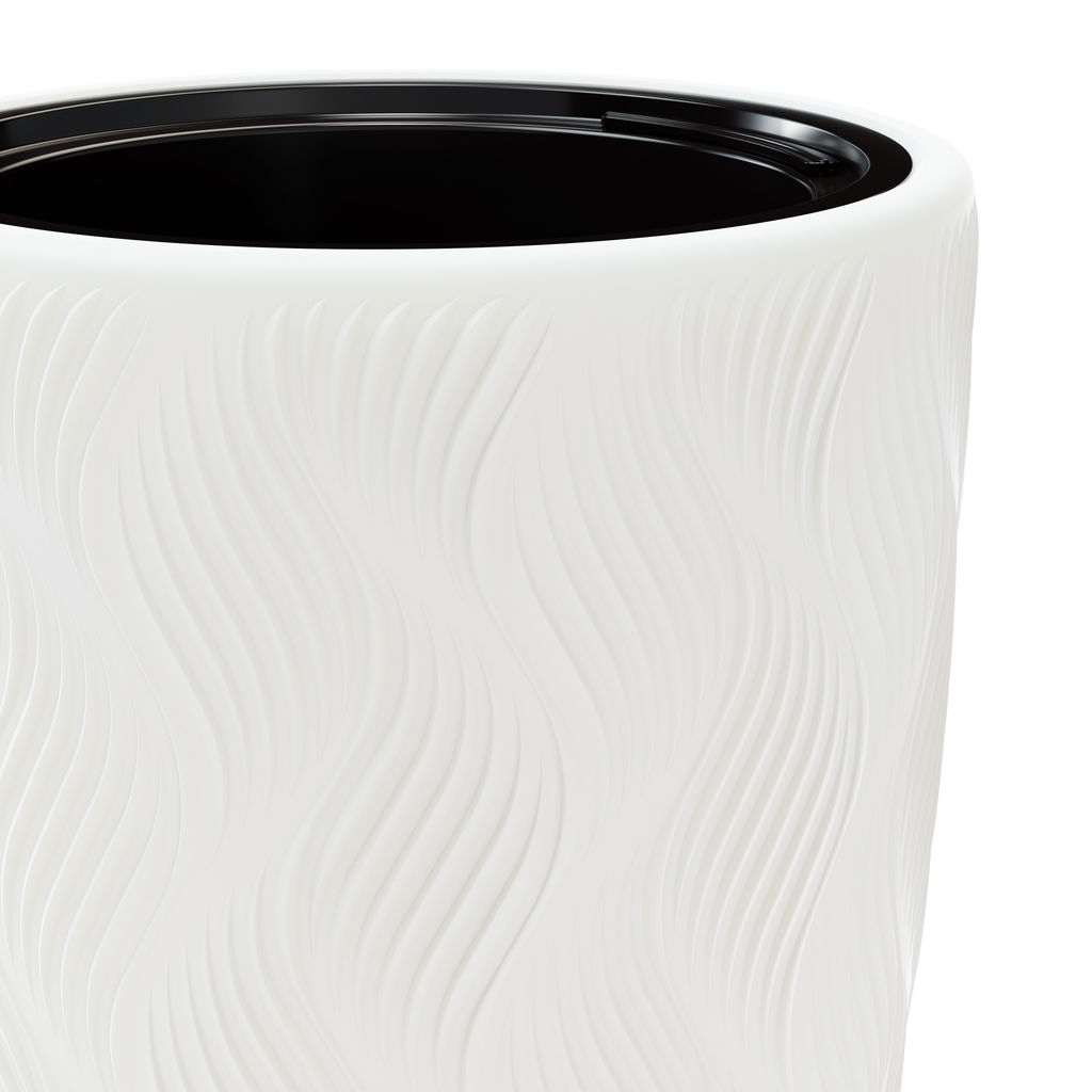 Кашпо "Флэйм" 61л (со вставкой 289х230мм) (белый) М8885