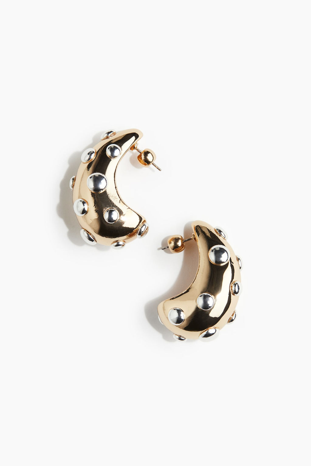 Studded dome earrings - H&m фото 2