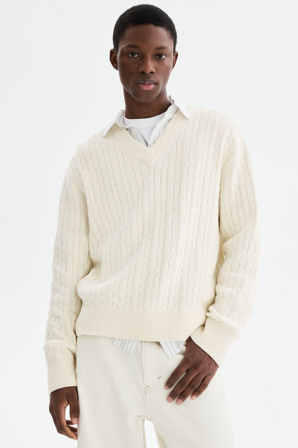 Jersey en punto trenzado Regular Fit - H&m фото 2