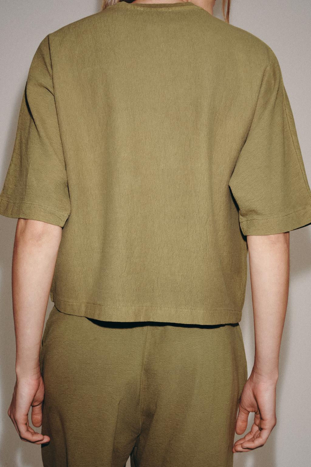 FADED-EFFECT SHORT SLEEVE T-SHIRT - Zara фото 3