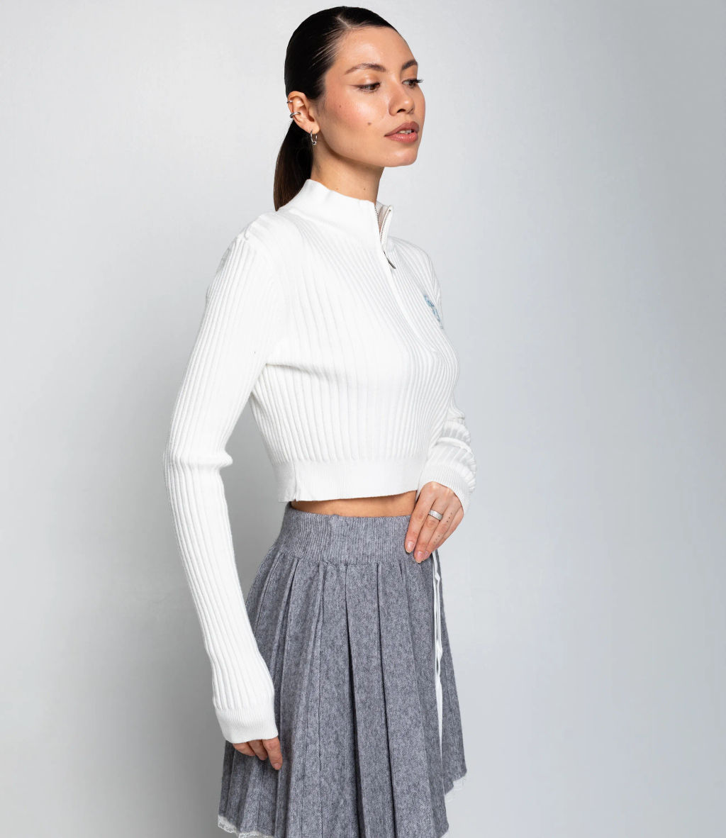 Джемпер #КТ1228, белый