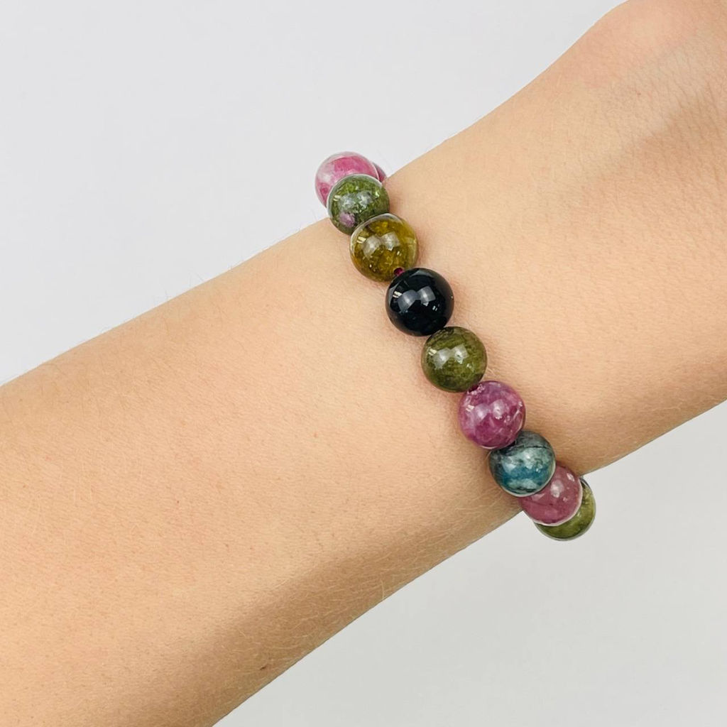 Браслет из Турмалина микс (Бразилия) 16 см