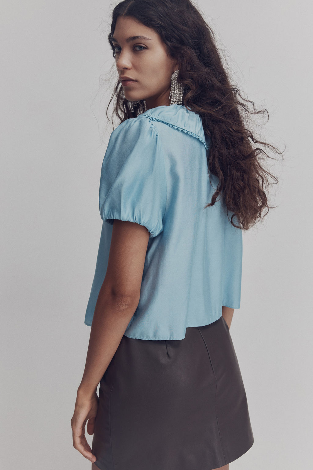 Blusa con lazadas - H&m фото 5