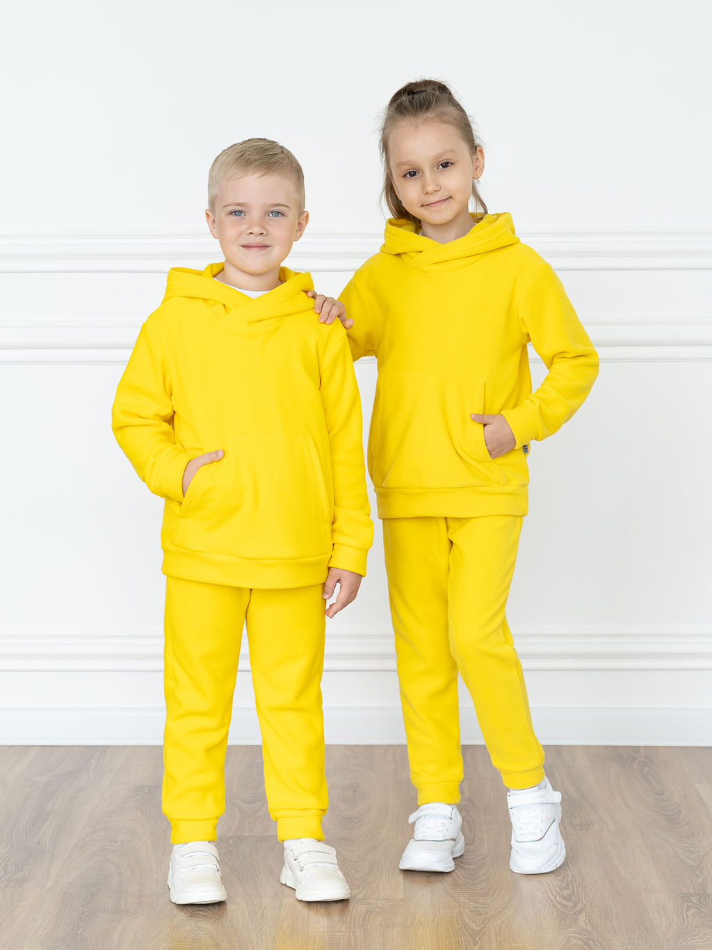 Костюм детский флисовый желтый7043г(ш) (110, 60)