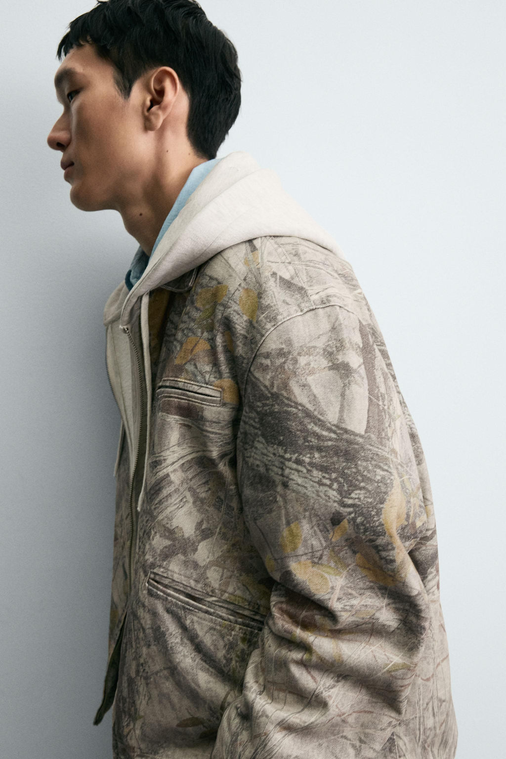 WASHED JACKET ABSTRACT PRINT - Zara фото 6