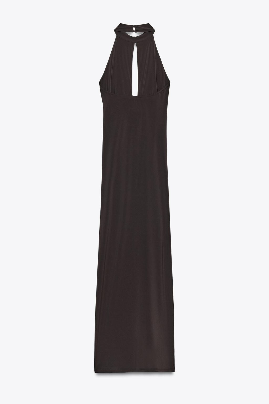HALTERNECK DRESS WITH FLOWER - Zara фото 7