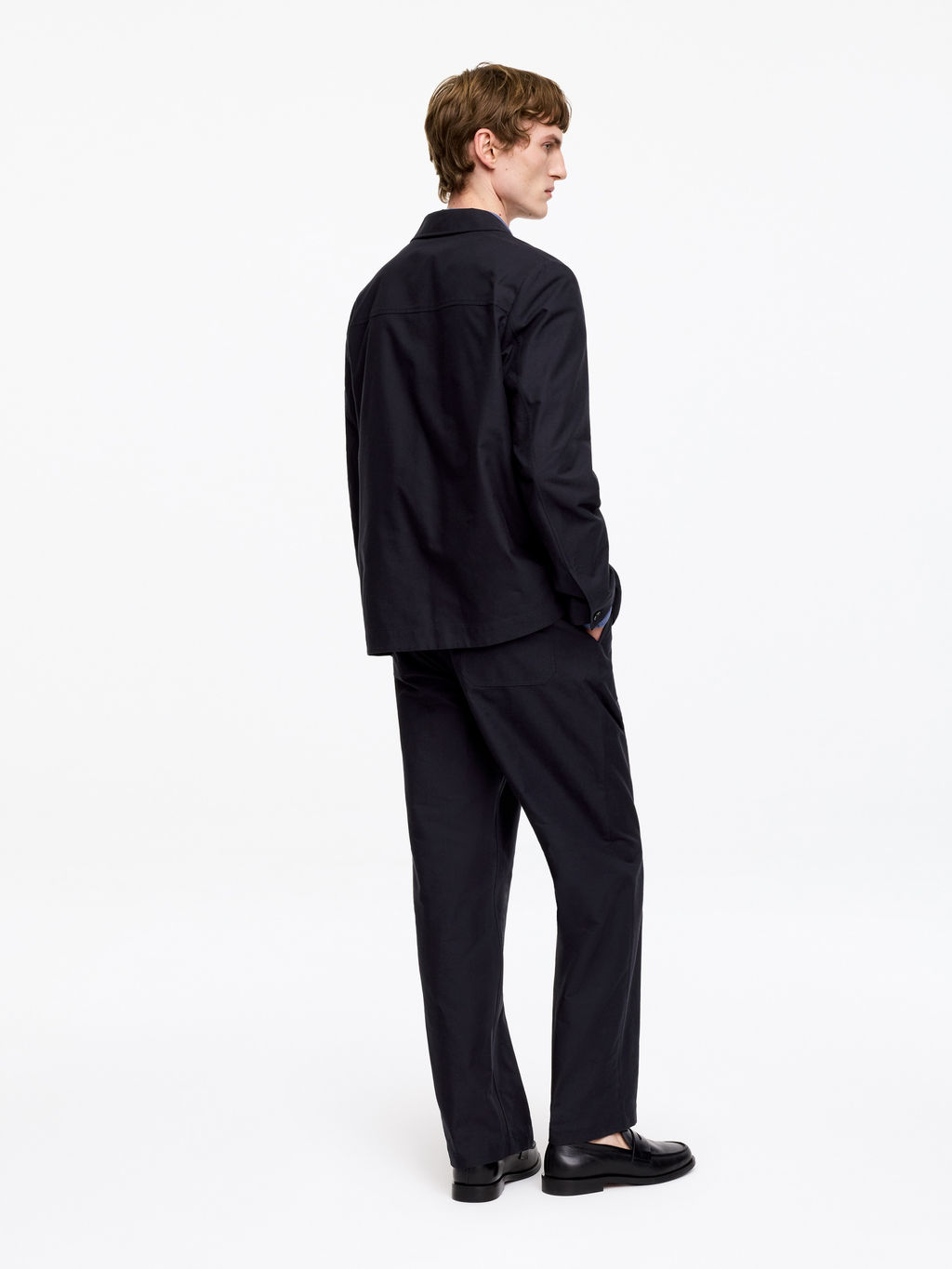 Blazer de algod?n en tejido hopsack