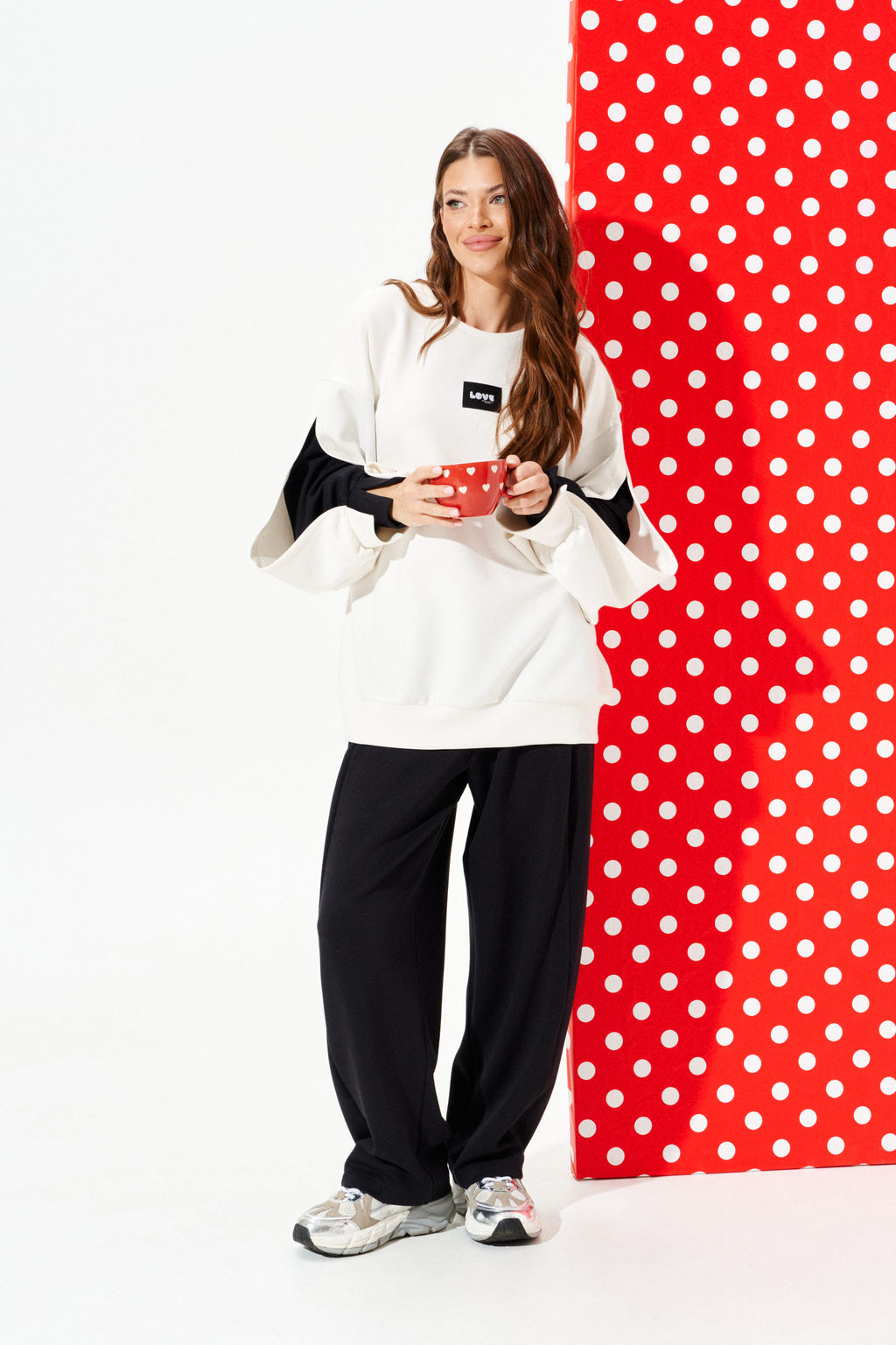 костюм женский 2-х предметный (свитшот + брюки) - Elletto фото 8