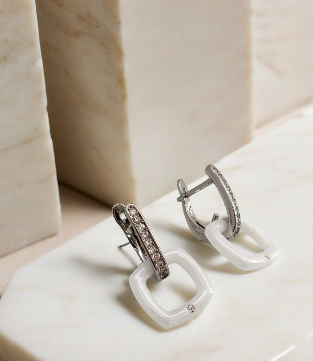 Серьги с керамикой - Vel vett фото 5