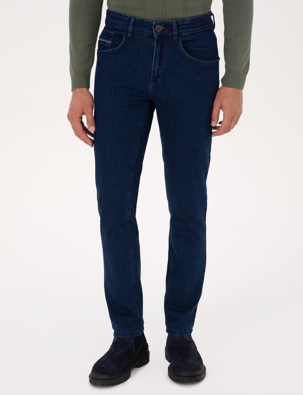 Petrol Slim Fit Jean Pantolon