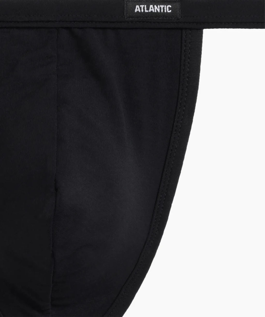 ATLANTIC MP-1586 Трусы стринги Micromodal черный  фото 4