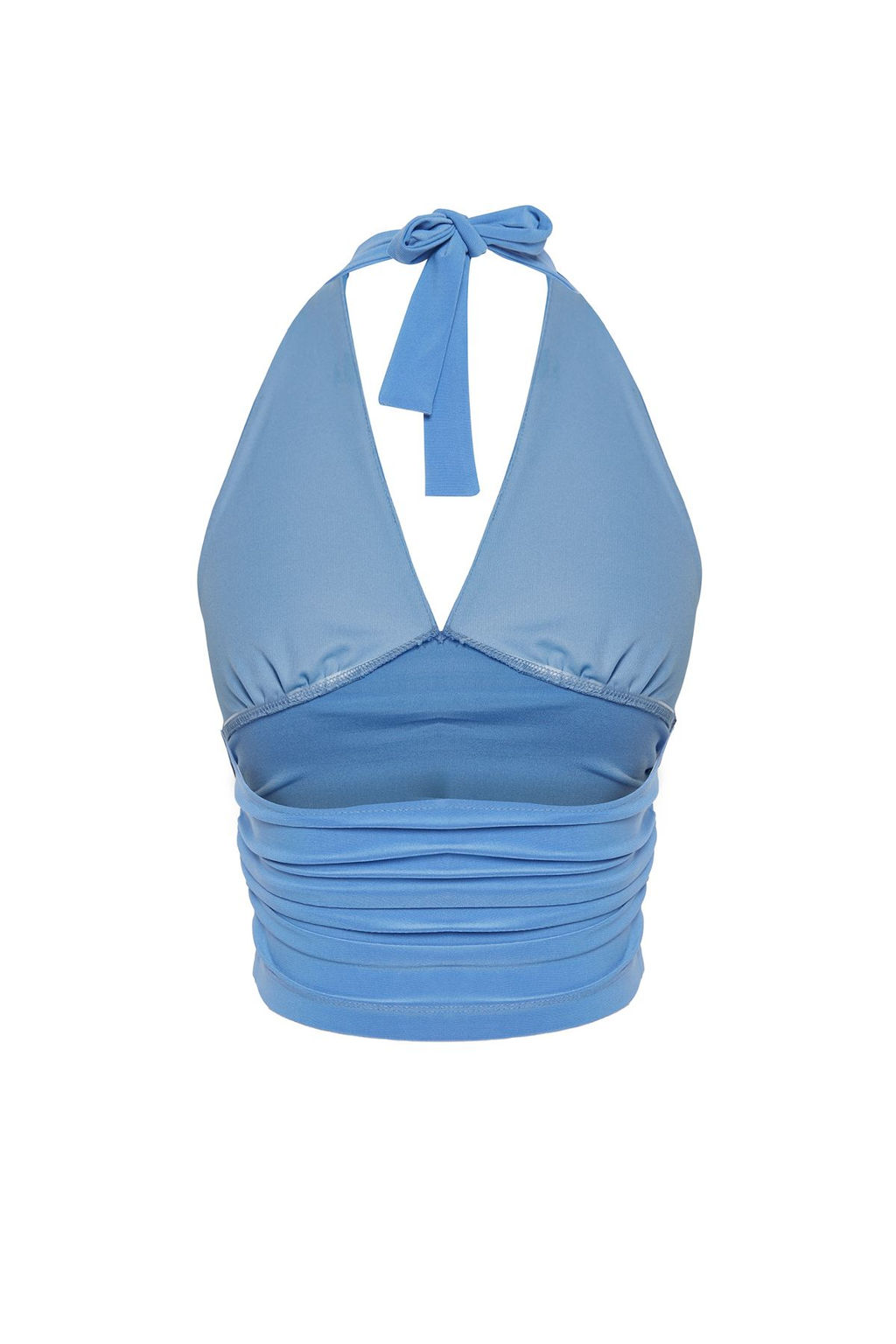 Trendyolmilla Bordo Boyundan Baglamal? Vucuda Oturan Esnek Orme Bluz TWOSS24BZ00061  фото 27