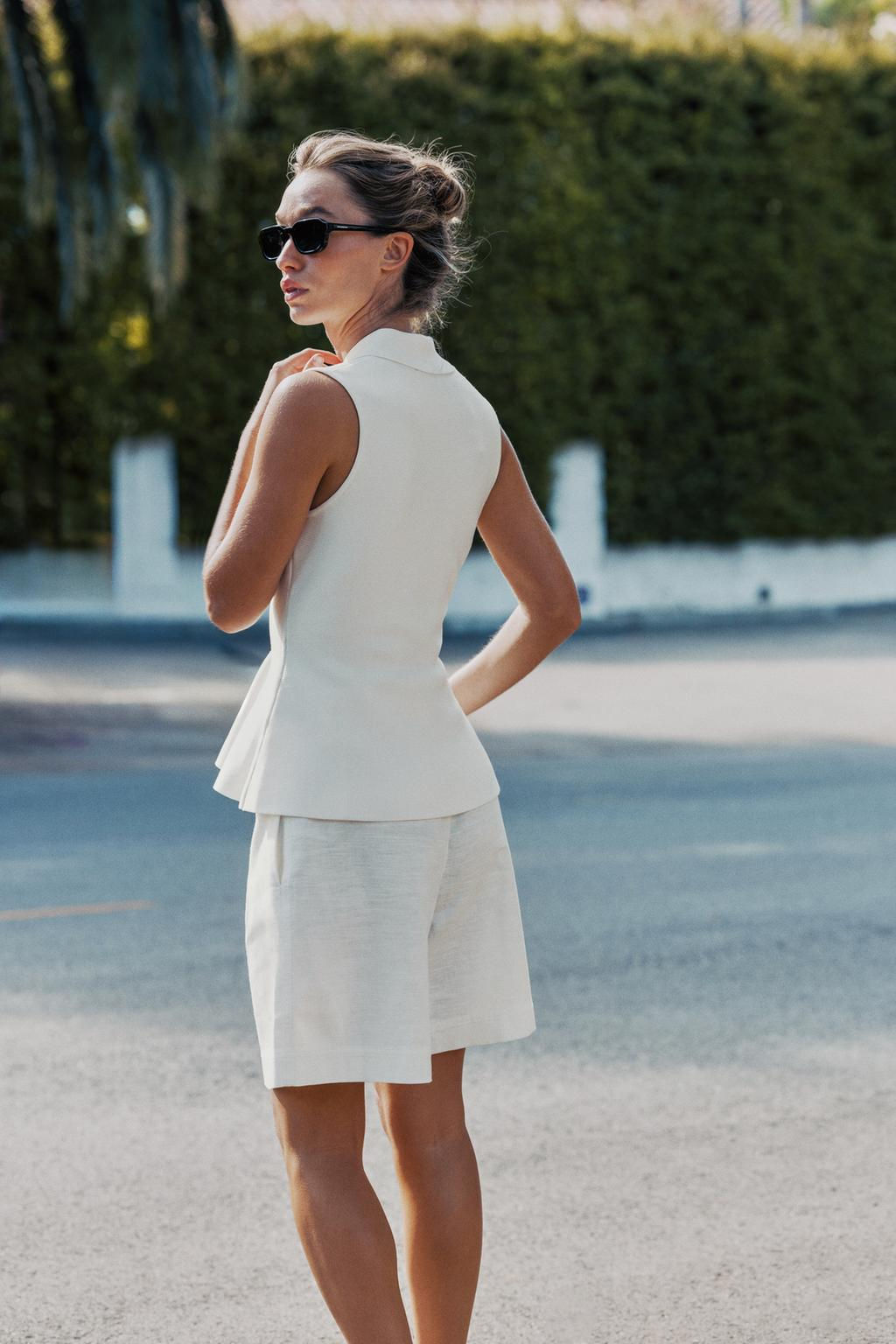 PEPLUM KNIT WAISTCOAT TOP - Zara фото 2