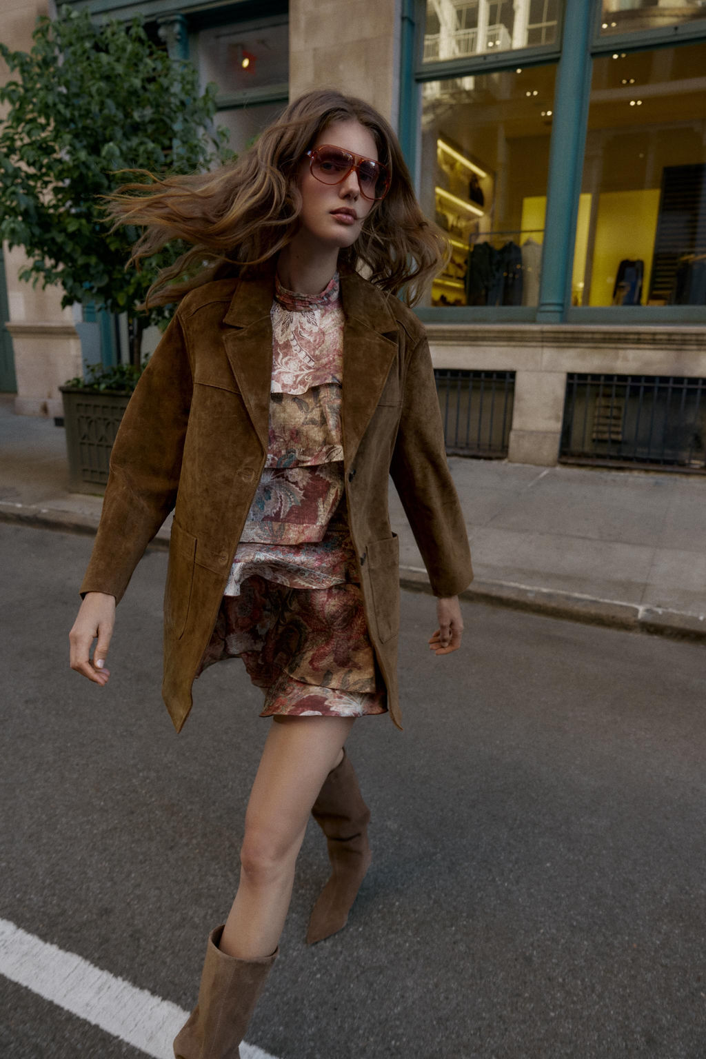 100% LEATHER LONG JACKET - Zara фото 9