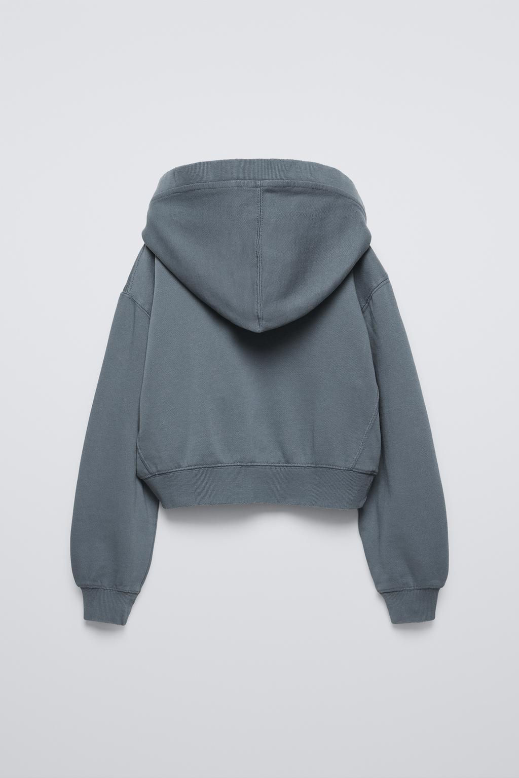 PLUSH HOODIE AND WIDE-LEG TROUSERS SET - Zara фото 12