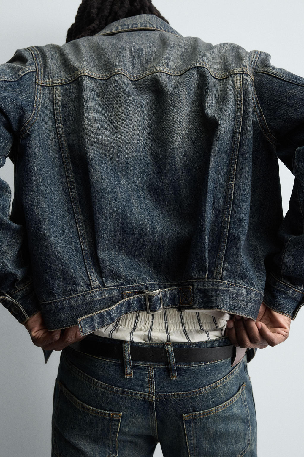 CROPPED FIT DENIM JACKET - Zara фото 5
