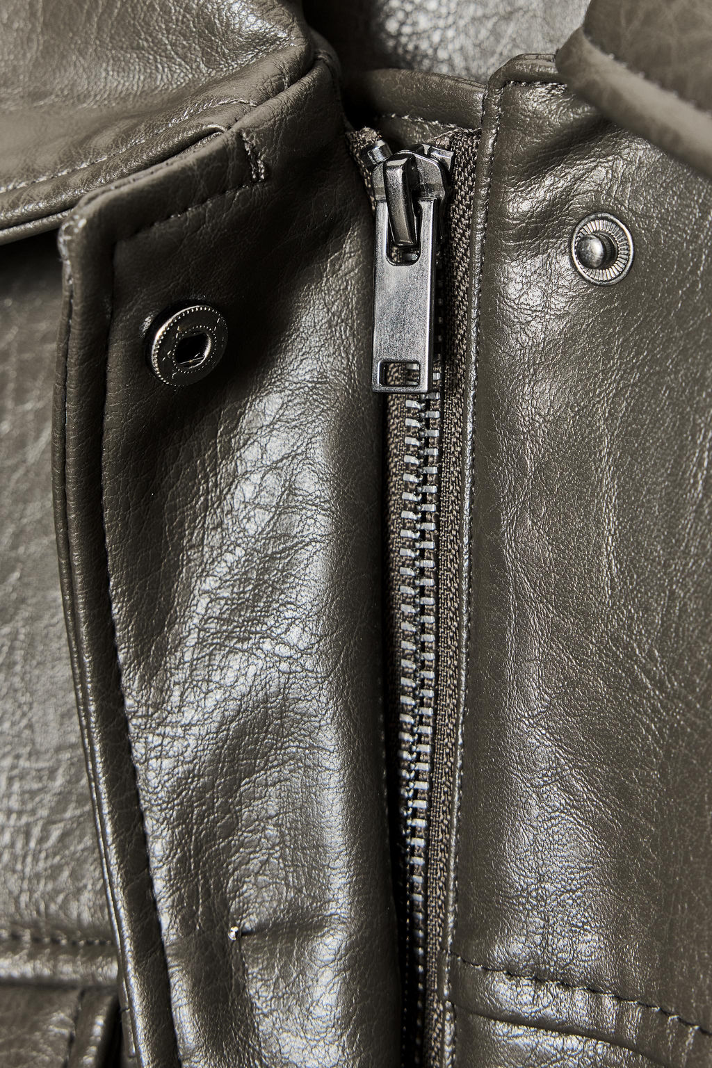 FAUX LEATHER JACKET WITH POCKETS - Zara фото 7